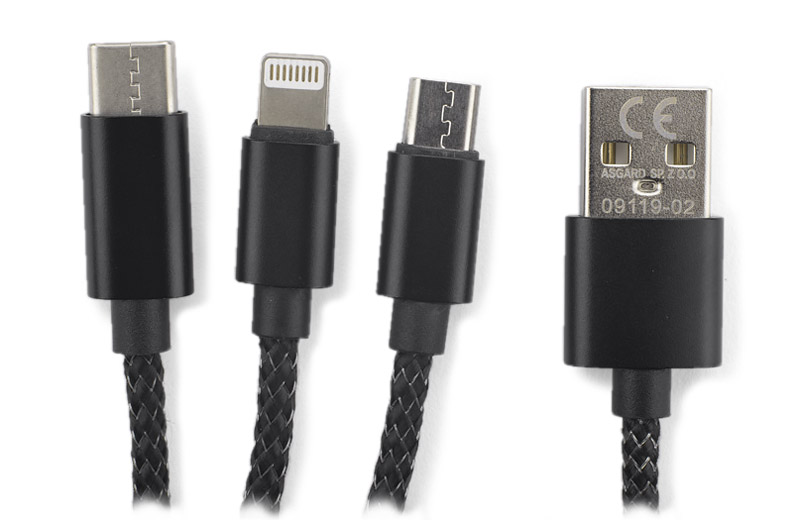 3 in 1 USB cable LUX