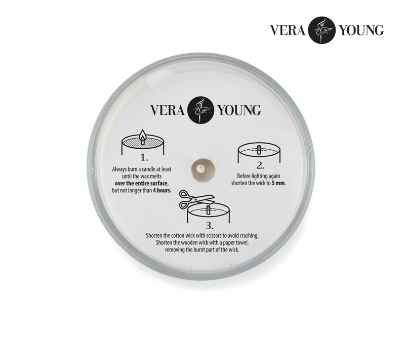 Soybean wax candle 170g - Lemongrass & Ginger - VERA YOUNG