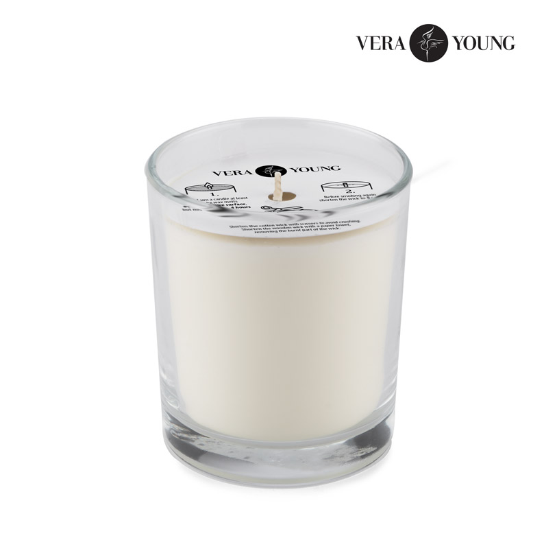 Soybean wax candle 170g - Lemongrass & Ginger - VERA YOUNG