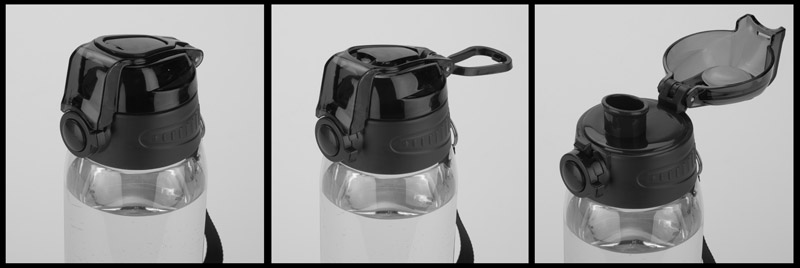 Water bottle with measuring cup KOLTER 900 ml