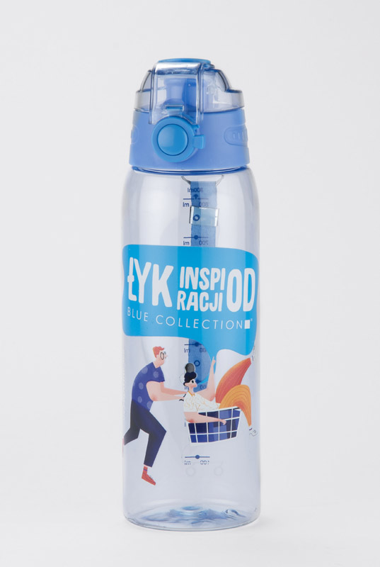 Water bottle with measuring cup KOLTER 900 ml