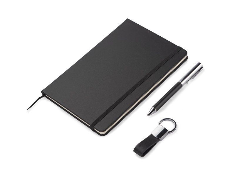 Notebook with pen and key ring set PROBIZ A5