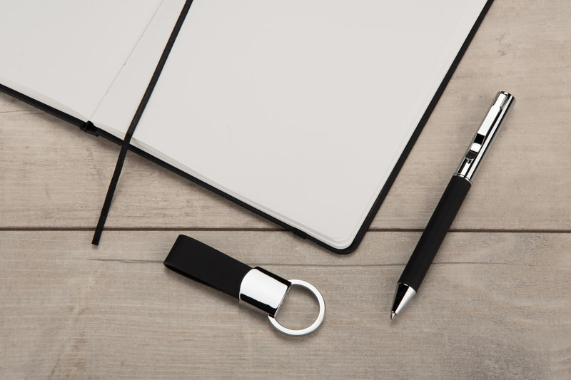 Notebook with pen and key ring set PROBIZ A5