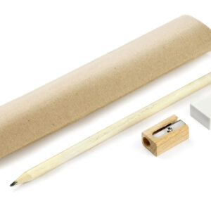 Writing set EKO (pencil, rubber, sharpener)