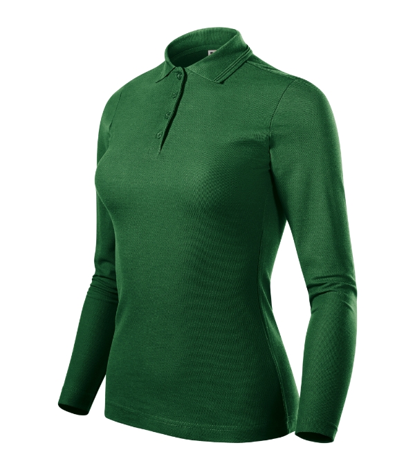 Pique Polo LS Polo Shirt women’s