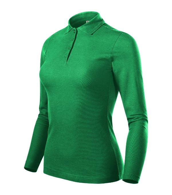 Pique Polo LS Polo Shirt women’s
