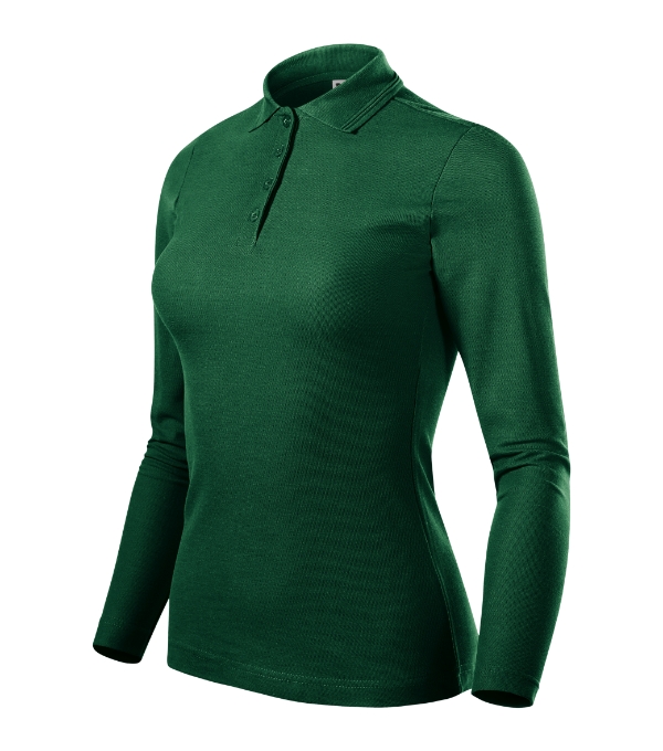 Pique Polo LS Polo Shirt women’s