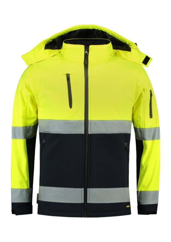 Bi-color EN ISO 20471 Softshell Softshell Jacket unisex