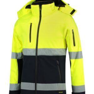 Bi-color EN ISO 20471 Softshell Softshell Jacket unisex