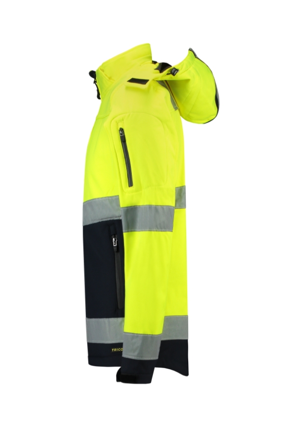 Bi-color EN ISO 20471 Softshell Softshell Jacket unisex