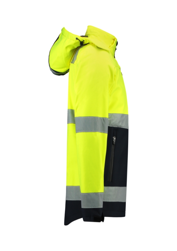Bi-color EN ISO 20471 Softshell Softshell Jacket unisex