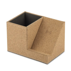 Desk organizer with inductive charger COVBI