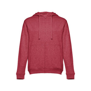 THC AMSTERDAM II. Men's hoodie in cotton and polyester with full zip