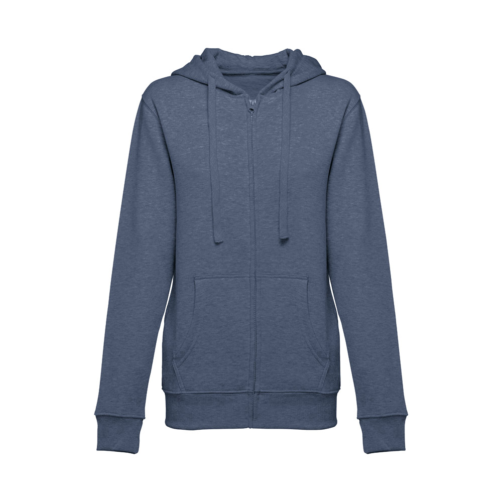 THC AMSTERDAM WOMEN II. Women's hoodie in cotton and polyester with full zip
