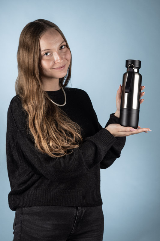 Vacuum flask with a lanyard RON 500 ml