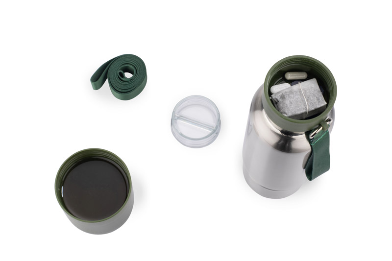 Vacuum flask with a lanyard RON 500 ml