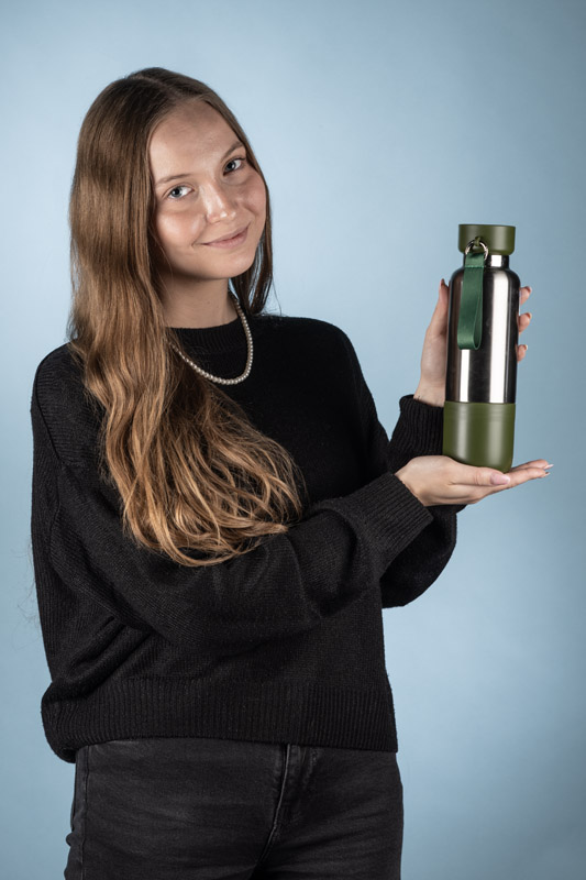 Vacuum flask with a lanyard RON 500 ml