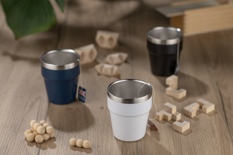 Recycled stainless steel mug MAKEL 300 ml