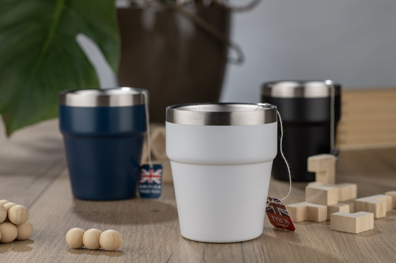 Recycled stainless steel mug MAKEL 300 ml