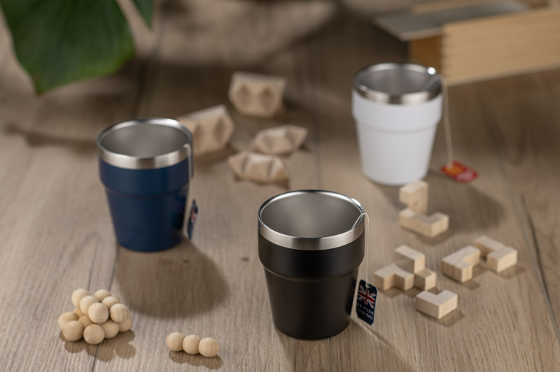 Recycled stainless steel mug MAKEL 300 ml