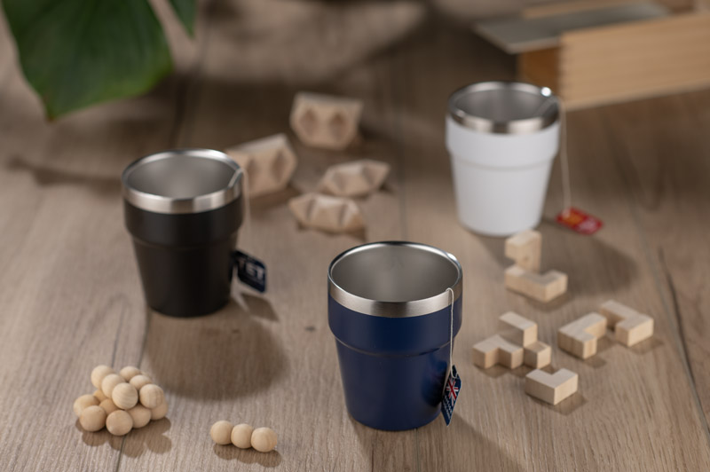 Recycled stainless steel mug MAKEL 300 ml