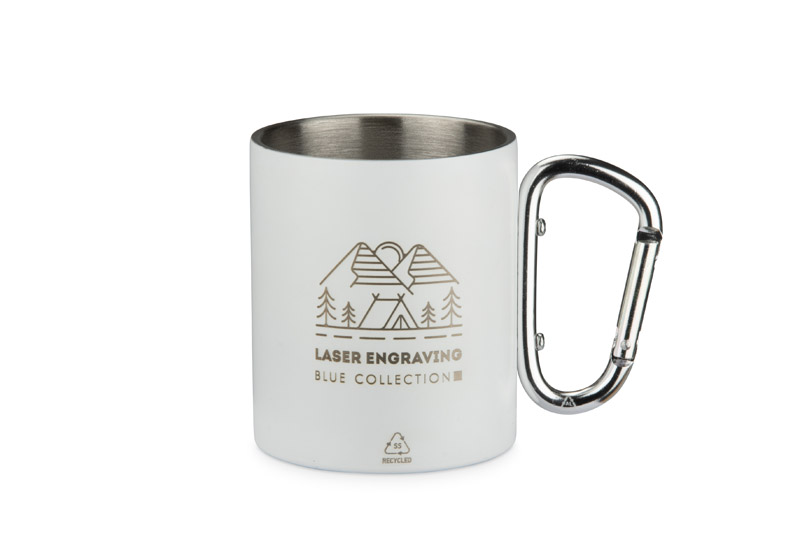 Recycled stainless steel mug VIVO 250 ml