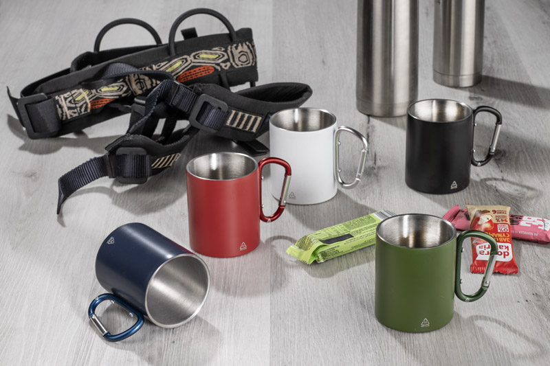 Recycled stainless steel mug VIVO 250 ml