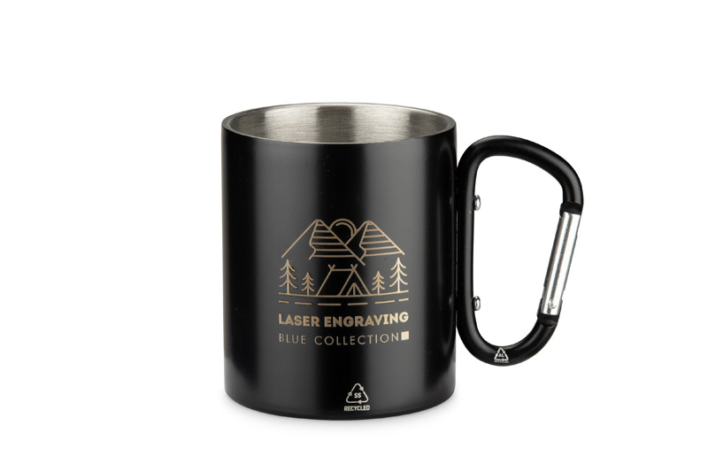Recycled stainless steel mug VIVO 250 ml