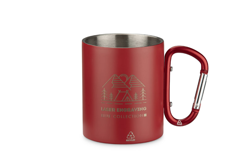 Recycled stainless steel mug VIVO 250 ml