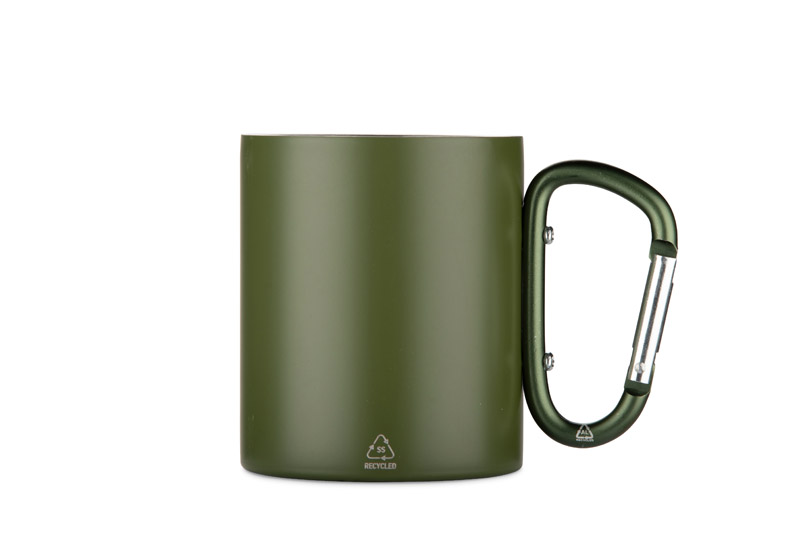 Recycled stainless steel mug VIVO 250 ml