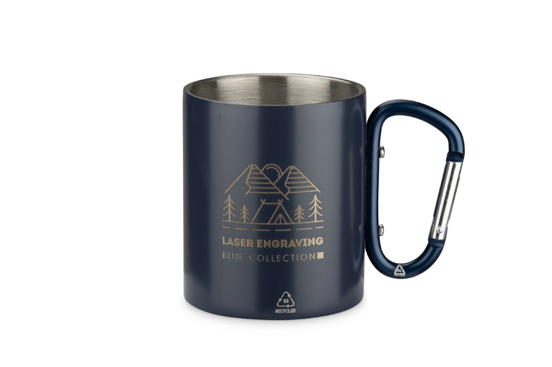 Recycled stainless steel mug VIVO 250 ml
