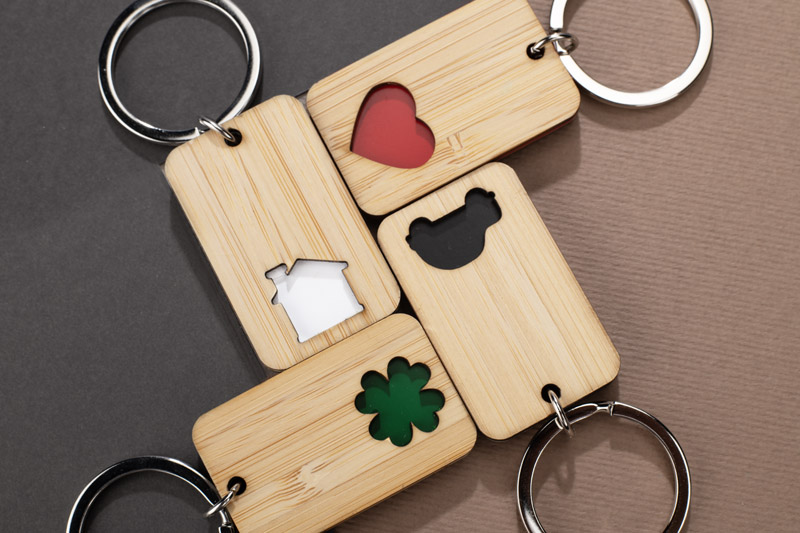 Bamboo keychain CARVE