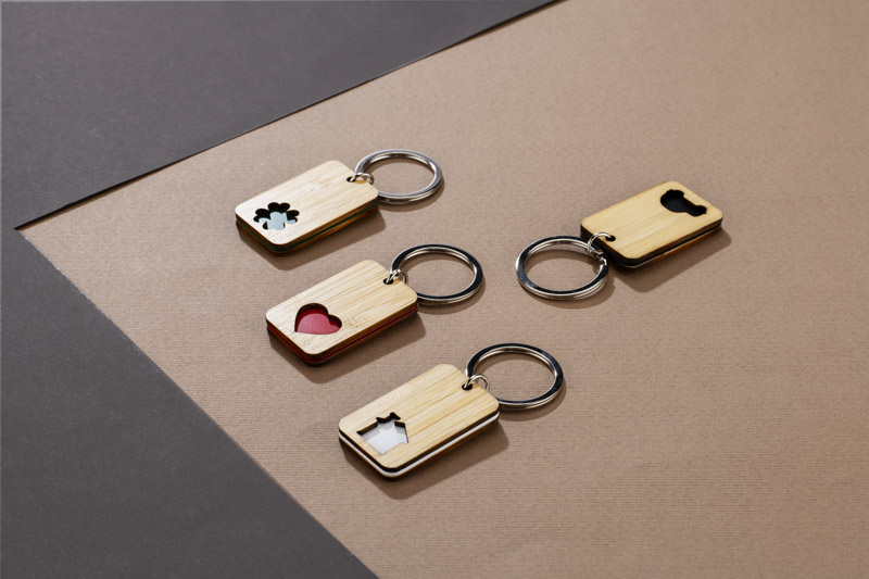 Bamboo keychain CARVE