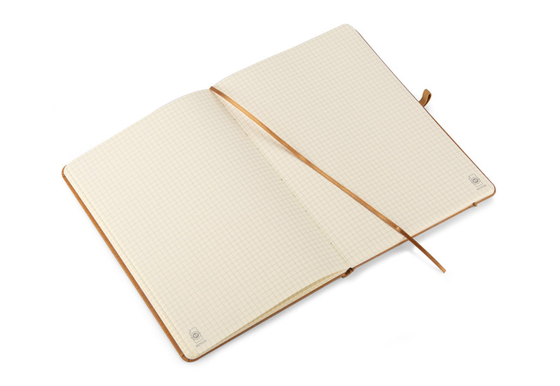 Notebook in recycled PU, GLITZO A5
