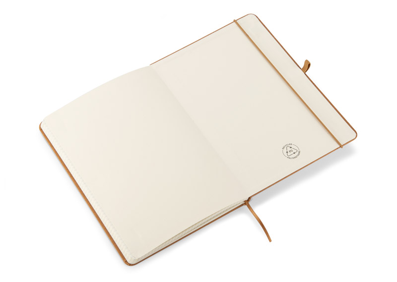 Notebook in recycled PU, GLITZO A5