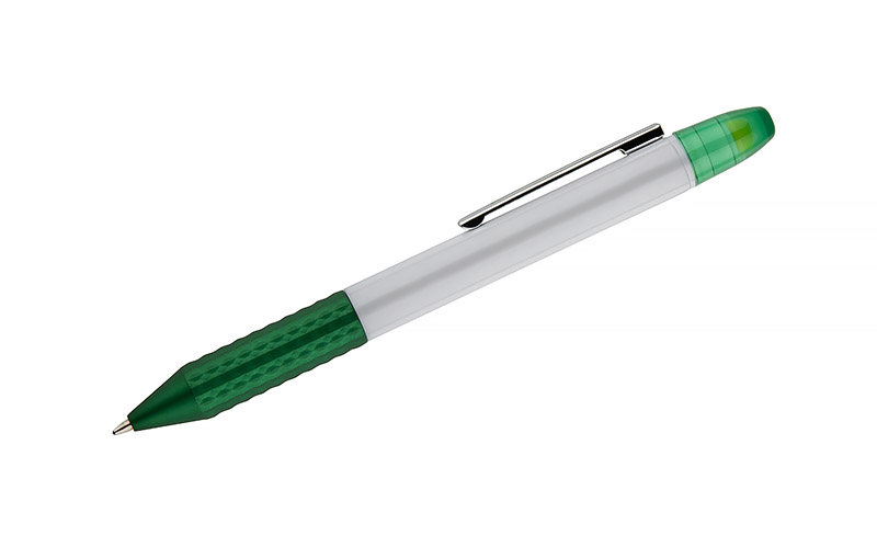 Ballpoint pen with highlighter FLUO