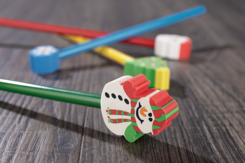 Pencil with eraser CHRISTMAS - Christmas tree