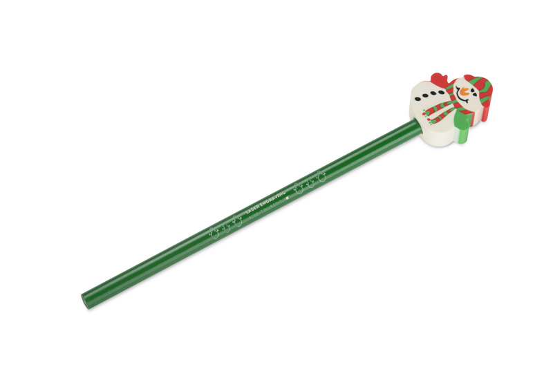 Pencil with eraser CHRISTMAS - Christmas tree