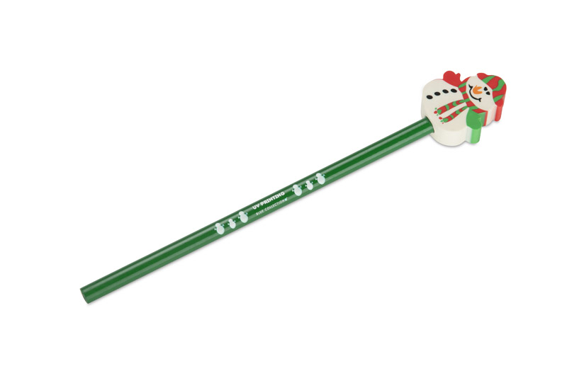 Pencil with eraser CHRISTMAS - Christmas tree