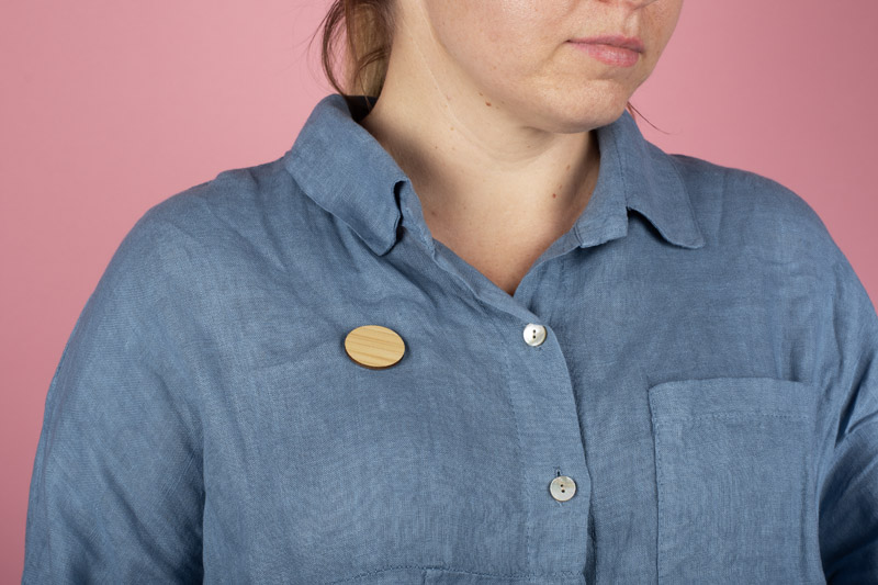 Bamboo pin ROUND