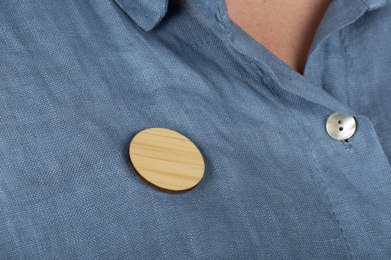 Bamboo pin ROUND