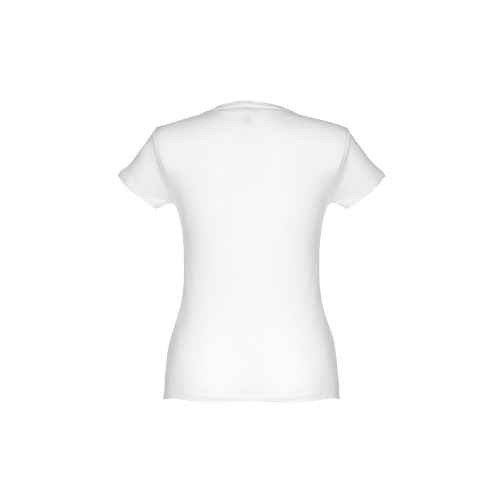 THC SOFIA WH. Women's fitted short sleeve cotton T-shirt. White