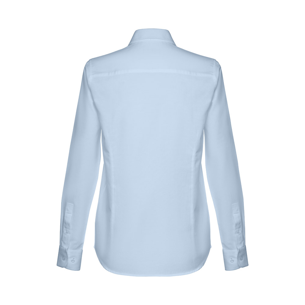THC TOKYO WOMEN. Women's long-sleeved oxford shirt with pearl coloured buttons