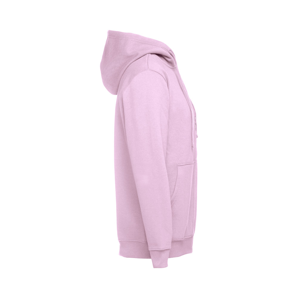 THC AMSTERDAM. Men's hoodie in cotton and polyester with full zip