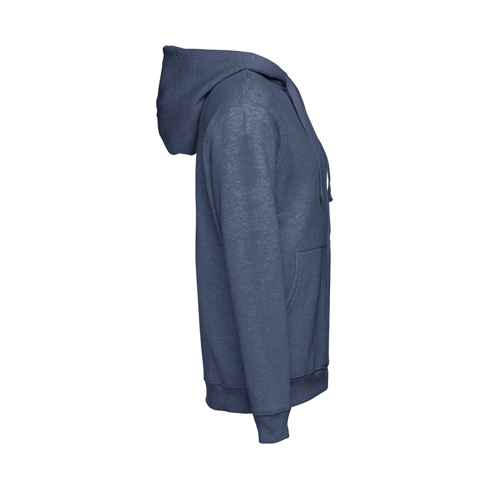 THC AMSTERDAM. Men's hoodie in cotton and polyester with full zip