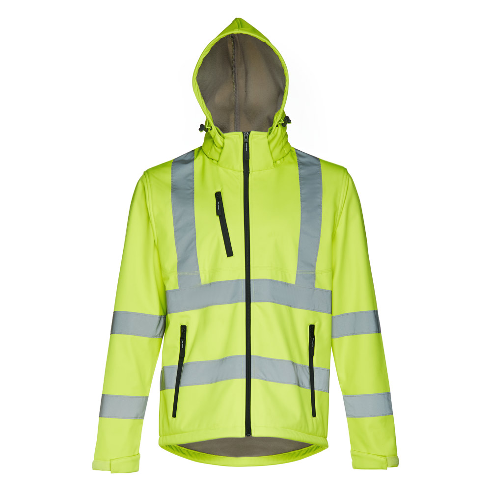 THC ZAGREB WORK. High-visibility softshell jacket (unisex, class 111)