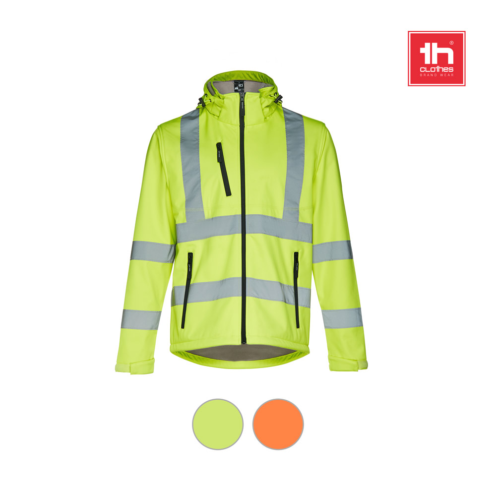 THC ZAGREB WORK. High-visibility softshell jacket (unisex, class 111)