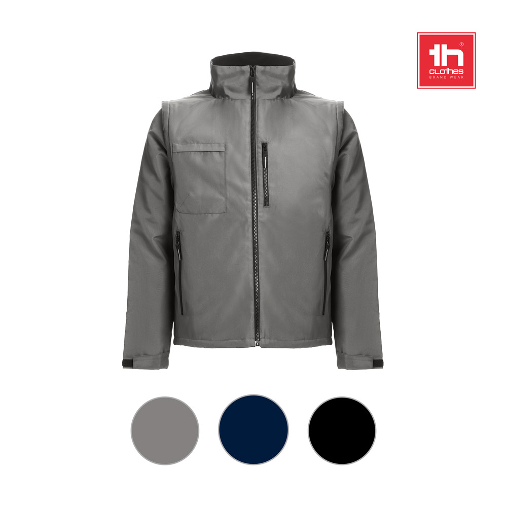 THC ASTANA. Unisex padded jacket with removable sleeves