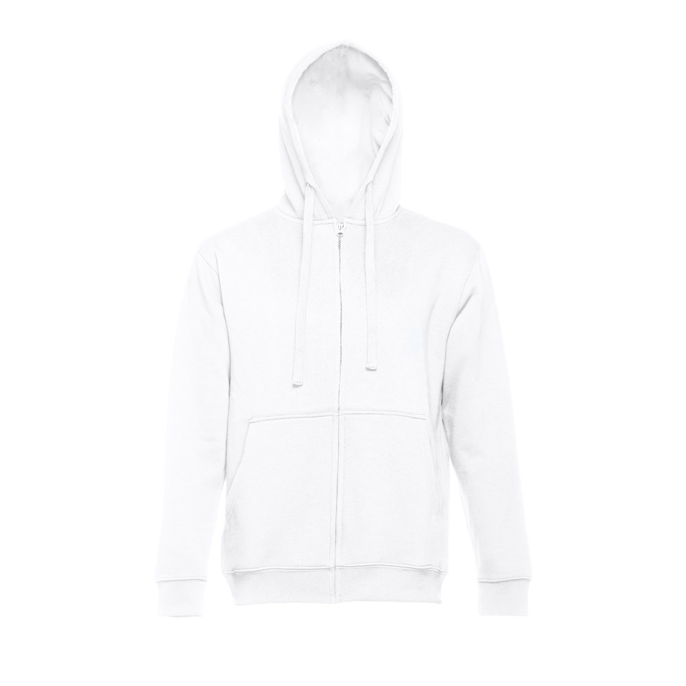 THC AMSTERDAM WH. Men's hooded full zipped sweatshirt