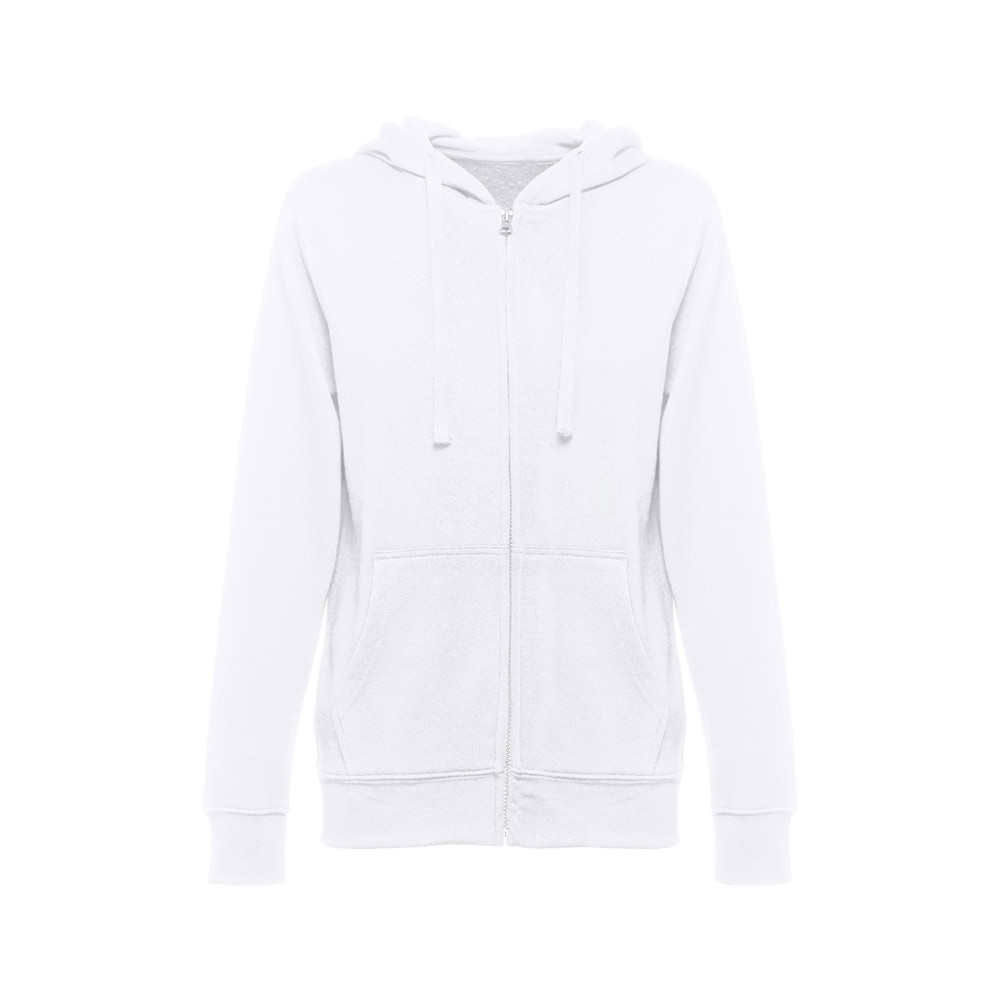 THC AMSTERDAM WOMEN WH. Women's hooded full zipped sweatshirt